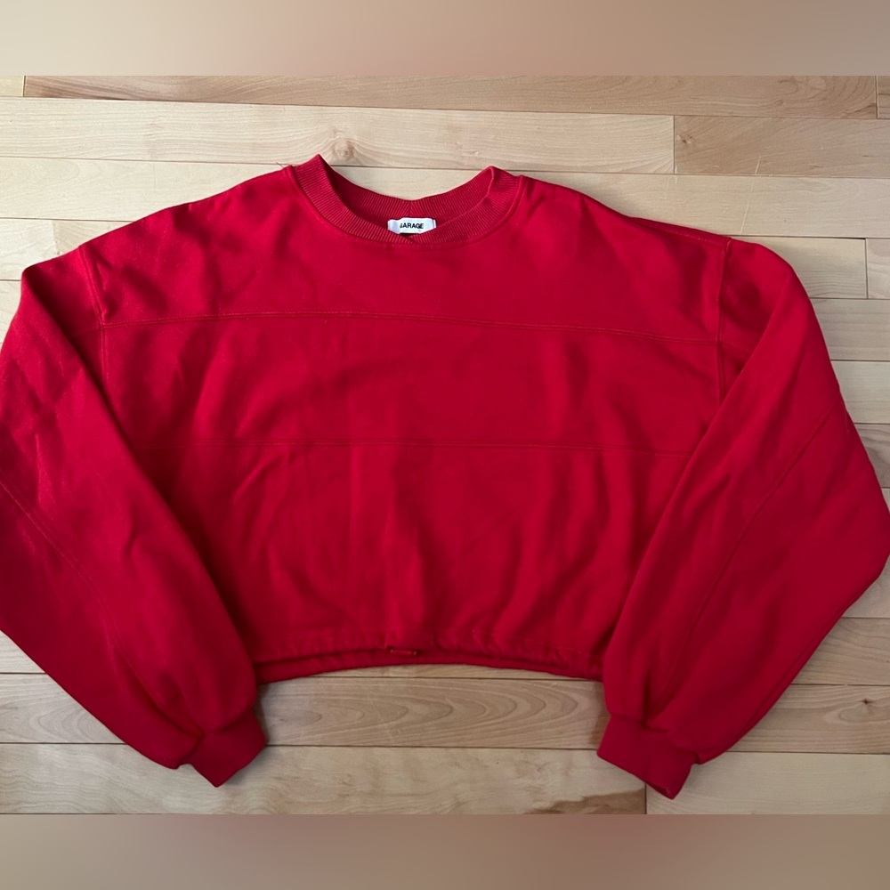 Garage Women's Bold Red Crew Neck Sweater